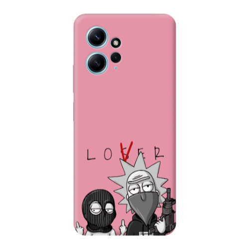 Xiaomi Redmi Note 12 4G Rick Loser Pink Colored Silicone TPU Θήκη