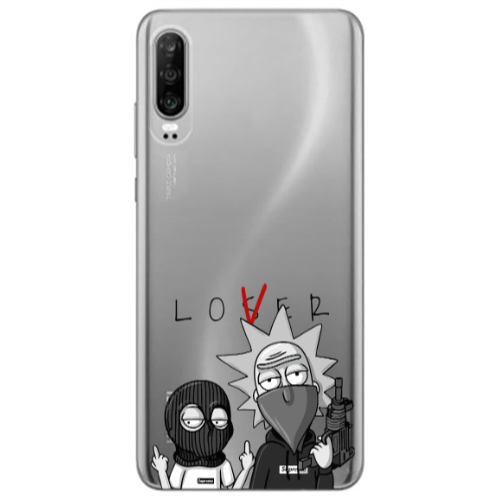 Huawei P30 Rick Loser Transparent Silicone TPU Θήκη