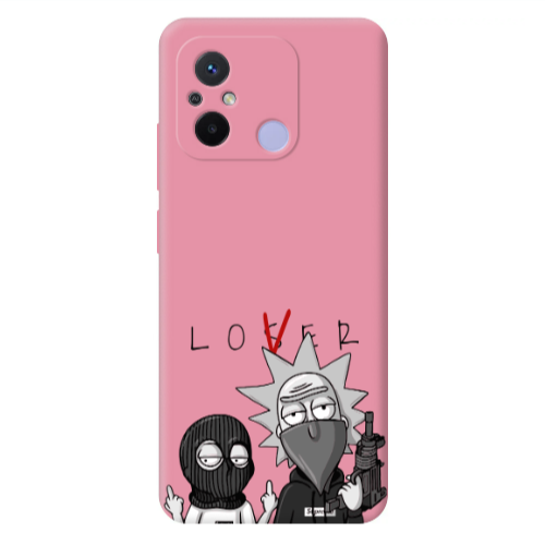Xiaomi Redmi 12C Rick Loser Pink Colored Silicone TPU Θήκη