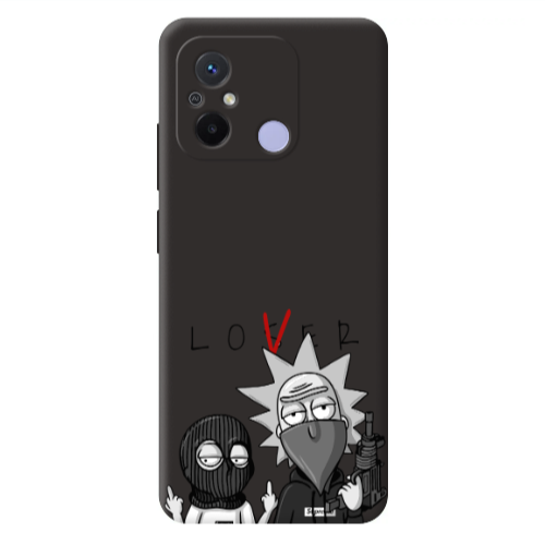 Xiaomi Redmi 12C Rick Loser Black Colored Silicone TPU Θήκη