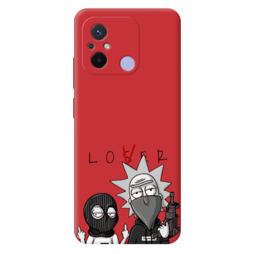 Xiaomi Redmi 12C Rick Loser Red Colored Silicone TPU Θήκη