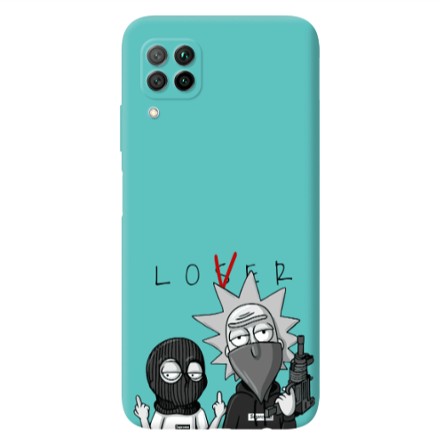 Huawei P40 Lite Rick Loser Turquoise Colored Silicone TPU Θήκη
