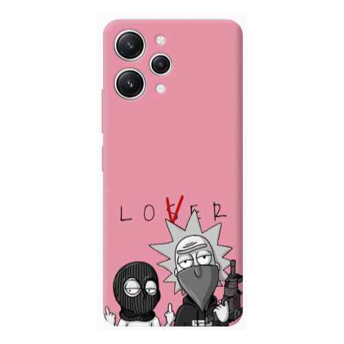 Xiaomi Redmi 12 Rick Loser Pink Colored Silicone TPU Θήκη