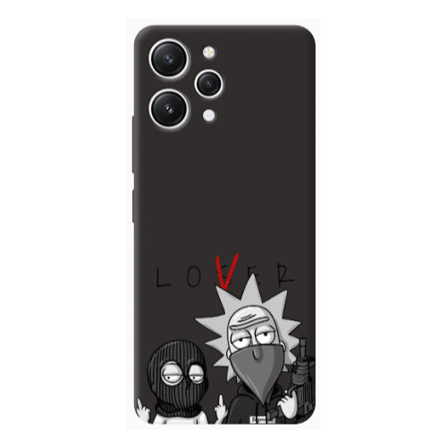Xiaomi Redmi 12 Rick Loser Black Colored Silicone TPU Θήκη