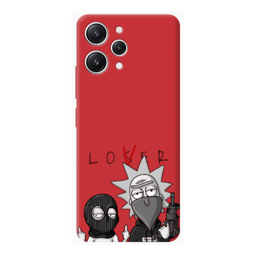 Xiaomi Redmi 12 Rick Loser Red Colored Silicone TPU Θήκη