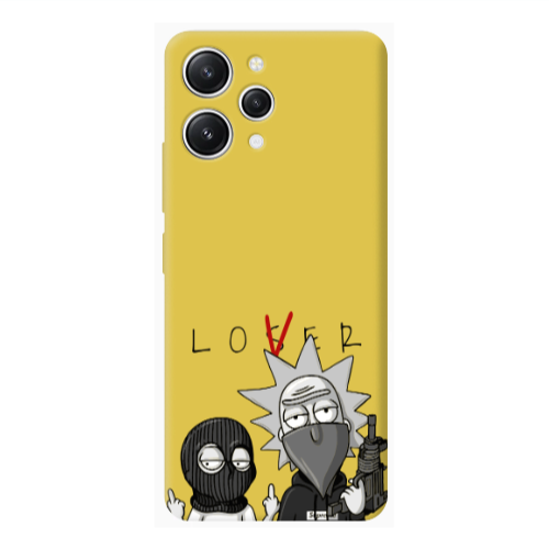 Xiaomi Redmi 12 Rick Loser Yellow Colored Silicone TPU Θήκη