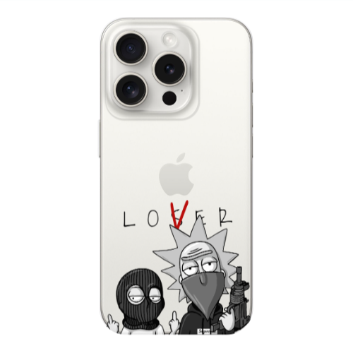 Apple iPhone 15 Pro Max Rick Loser Transparent Silicone TPU Θήκη