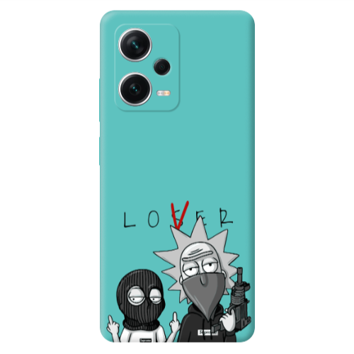 Xiaomi Poco X5 Rick Loser Turquoise Colored Silicone TPU Θήκη