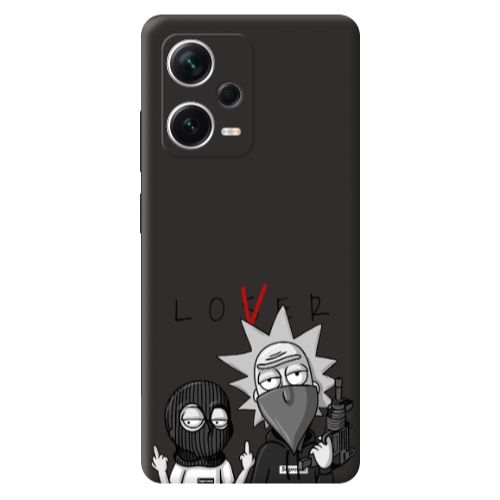 Xiaomi Poco X5 Rick Loser Black Colored Silicone TPU Θήκη