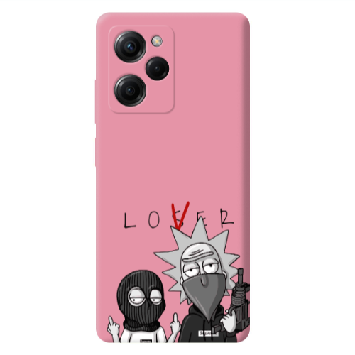 Xiaomi Poco X5 Pro Rick Loser Pink Colored Silicone TPU Θήκη
