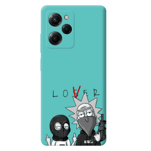 Xiaomi Poco X5 Pro Rick Loser Turquoise Colored Silicone TPU Θήκη