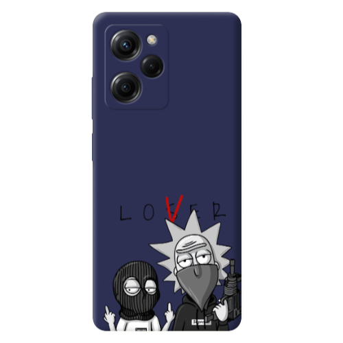 Xiaomi Poco X5 Pro Rick Loser Dark blue Colored Silicone TPU Θήκη