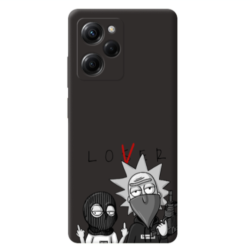 Xiaomi Poco X5 Pro Rick Loser Black Colored Silicone TPU Θήκη