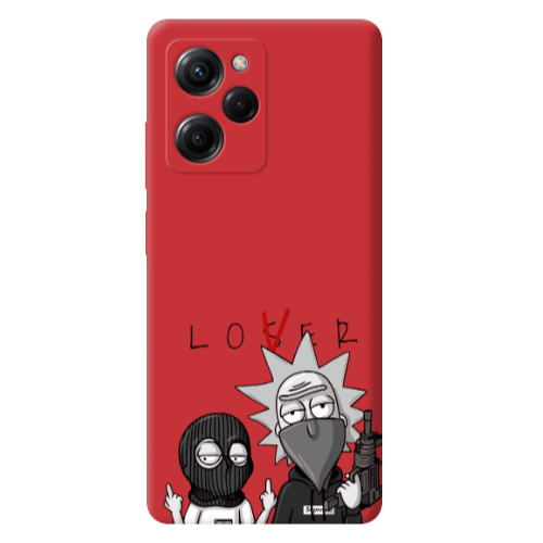 Xiaomi Poco X5 Pro Rick Loser Red Colored Silicone TPU Θήκη