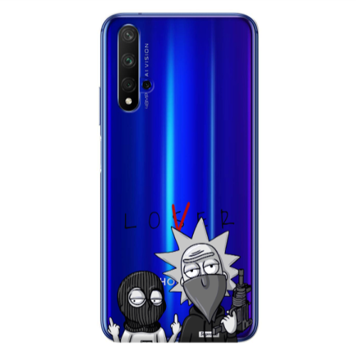Huawei Nova 5 T Rick Loser Transparent Silicone TPU Θήκη