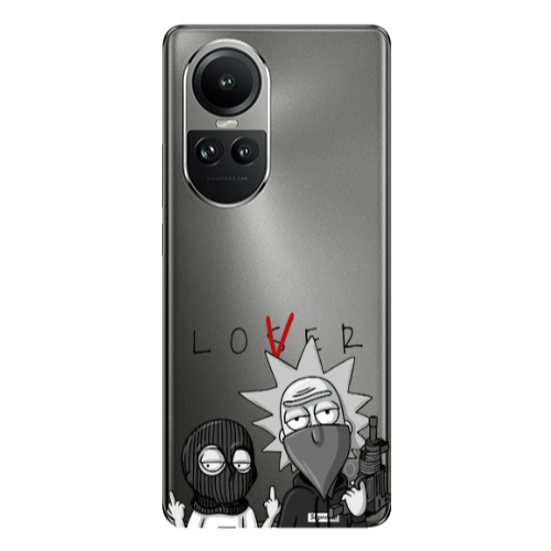 Oppo Reno10 5G Rick Loser Transparent Silicone TPU Θήκη