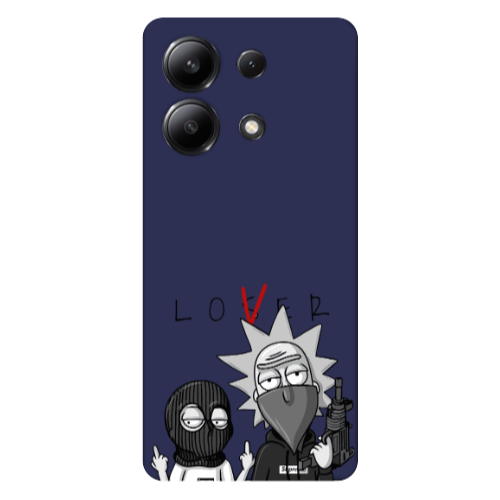 Xiaomi Redmi Note 13 4G Rick Loser Dark blue Colored Silicone TPU Θήκη