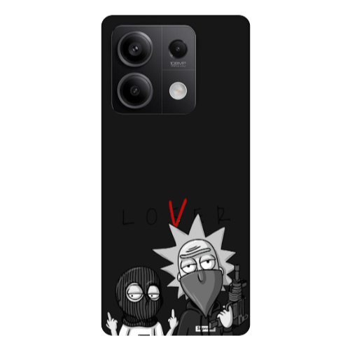Xiaomi Redmi Note 13Pro 5G Rick Loser Black Colored Silicone TPU Θήκη