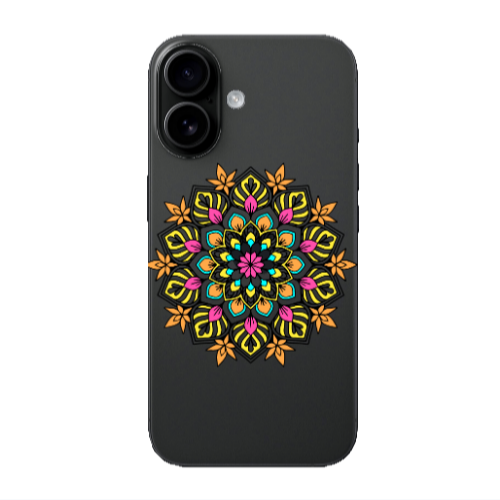 Apple Iphone 16 plus Mandala D6 Transparent Silicone TPU Θήκη