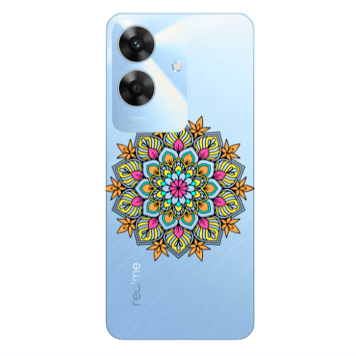 Realme Note 60 Mandala D6 Transparent Silicone TPU Θήκη