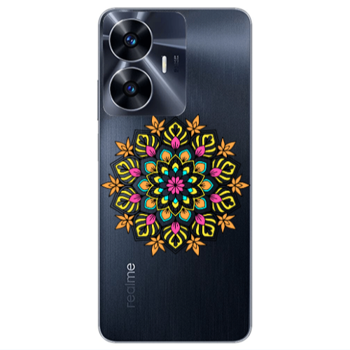 Realme Note 50 Mandala D6 Transparent Silicone TPU Θήκη