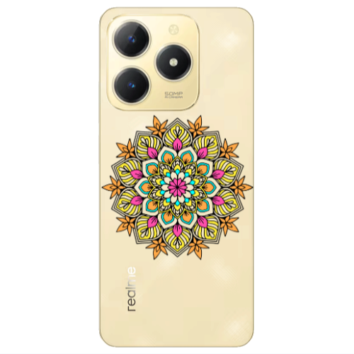 Realme C61 Mandala D6 Transparent Silicone TPU Θήκη