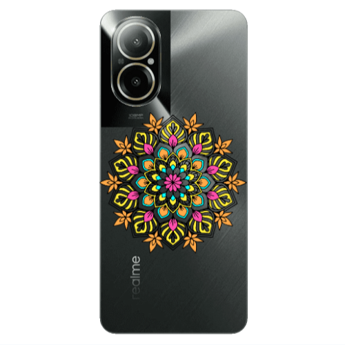 Realme C67 Mandala D6 Transparent Silicone TPU Θήκη