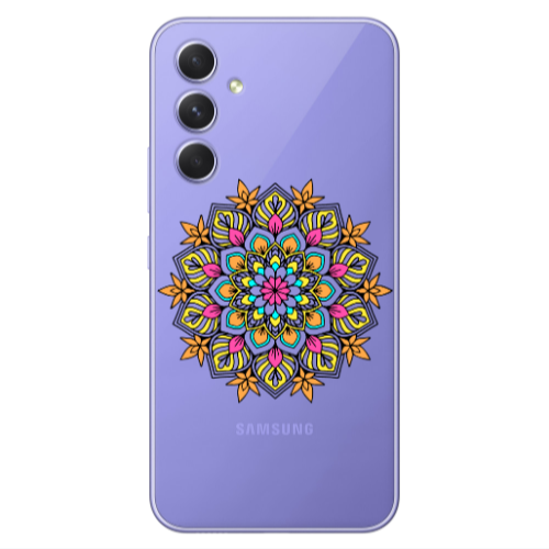 Samsung A56 Mandala D6 Transparent Silicone TPU Θήκη