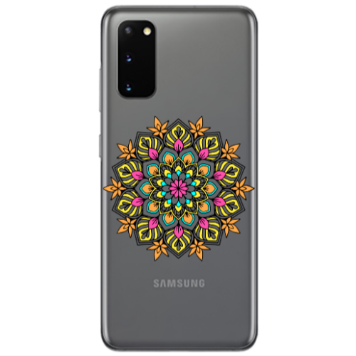 Samsung S20 Mandala D6 Transparent Silicone TPU Θήκη