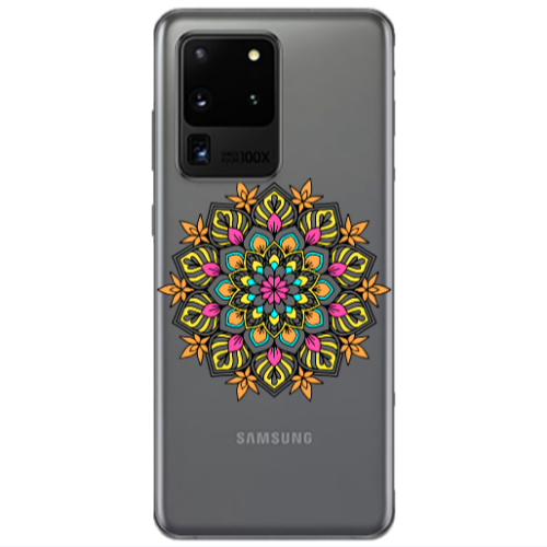 Samsung S20 Ultra Mandala D6 Transparent Silicone TPU Θήκη