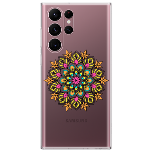 Samsung S22 Ultra Mandala D6 Transparent Silicone TPU Θήκη