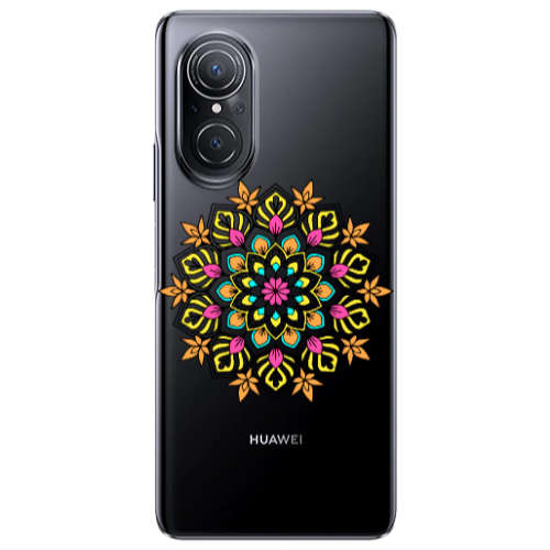 Huawei Nova 9 SE Mandala D6 Transparent Silicone TPU Θήκη