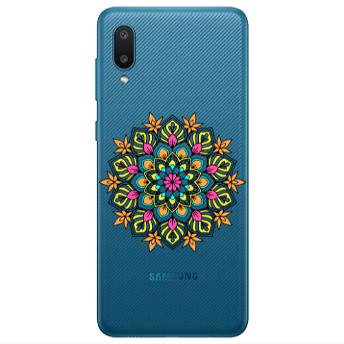 Samsung A02 Mandala D6 Transparent Silicone TPU Θήκη