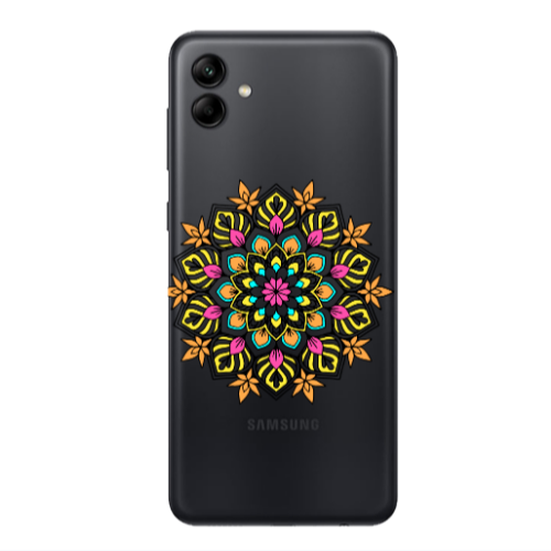 Samsung A04 Mandala D6 Transparent Silicone TPU Θήκη