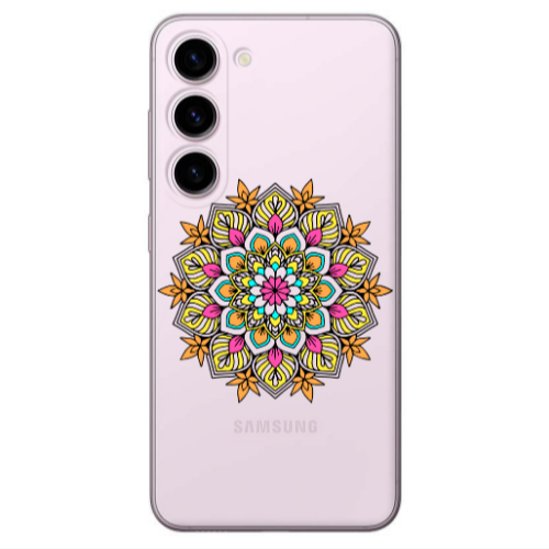 Samsung S23 Mandala D6 Transparent Silicone TPU Θήκη