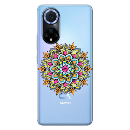 Huawei Nova 9 Mandala D6 Transparent Silicone TPU Θήκη