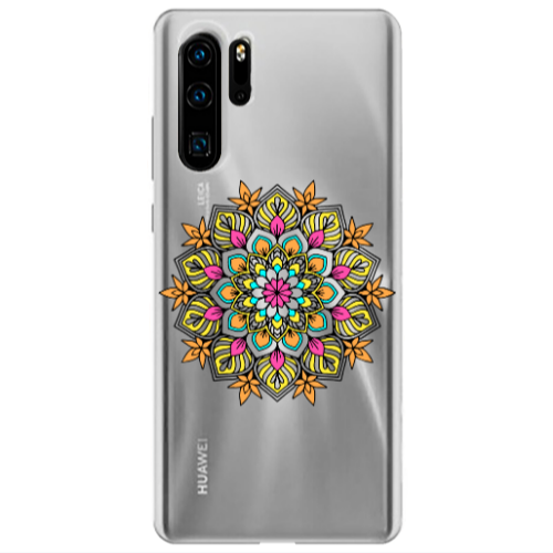 Huawei P30 Pro Mandala D6 Transparent Silicone TPU Θήκη
