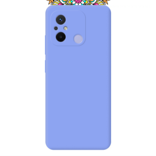 Xiaomi Redmi 12C Mandala D6 Light Purple Colored Silicone TPU Θήκη