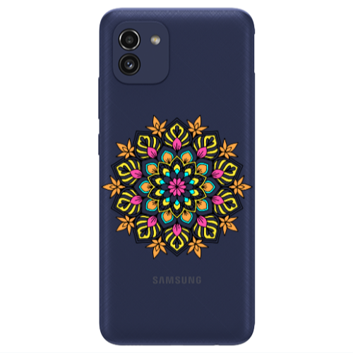 Samsung A03 Mandala D6 Transparent Silicone TPU Θήκη