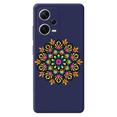 Xiaomi Poco X5 Mandala D6 Dark blue Colored Silicone TPU Θήκη