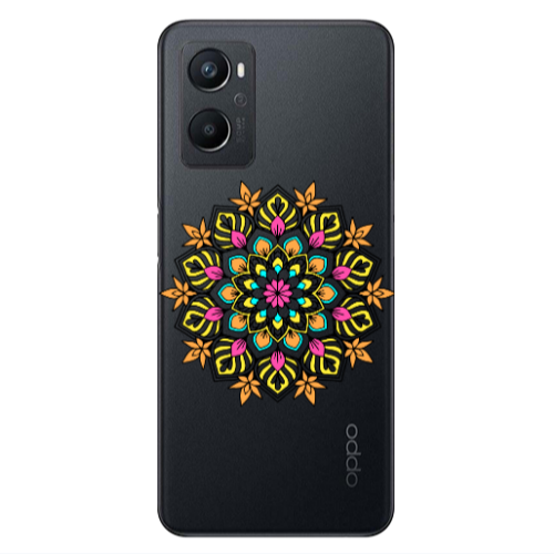Oppo A 96 Mandala D6 Transparent Silicone TPU Θήκη