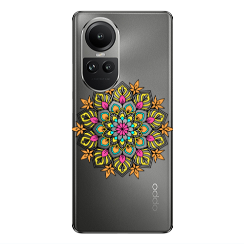 Oppo Reno10 5G Mandala D6 Transparent Silicone TPU Θήκη
