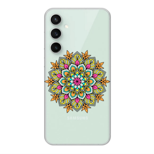 Samsung S24 Mandala D6 Transparent Silicone TPU Θήκη