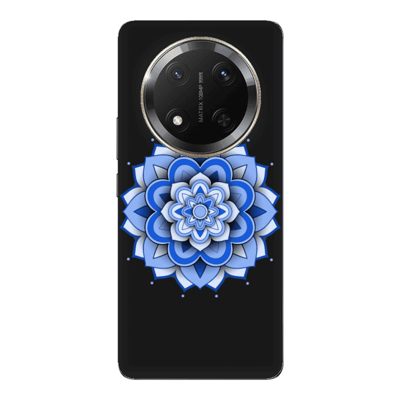 Honor Magic 7 Lite Manadala D9 Black Colored Silicone TPU Θήκη