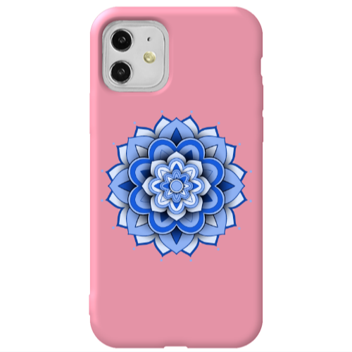 Apple iPhone 11  Manadala D9 Pink Colored Silicone TPU Θήκη