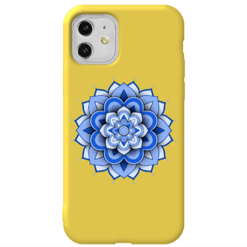 Apple iPhone 11  Manadala D9 Yellow Colored Silicone TPU Θήκη