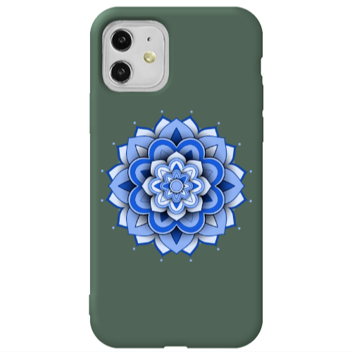 Apple iPhone 11  Manadala D9 Dark Green Colored Silicone TPU Θήκη