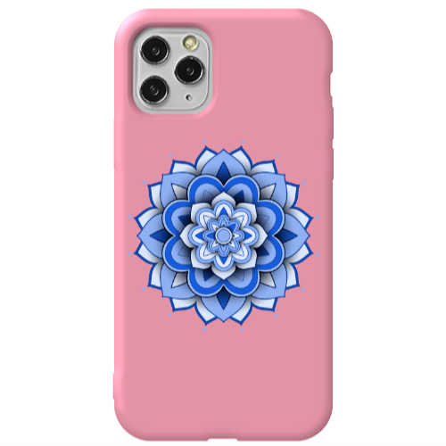 Apple iPhone 11 Pro Manadala D9 Pink Colored Silicone TPU Θήκη