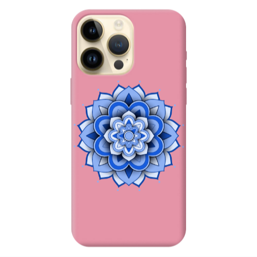 Apple iPhone 13 Pro Max Manadala D9 Pink Colored Silicone TPU Θήκη