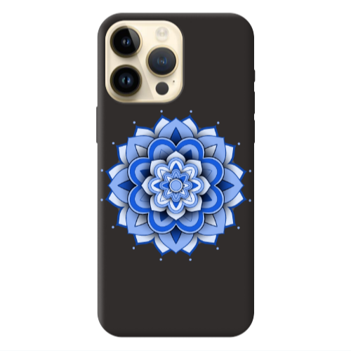 Apple iPhone 13 Pro Max Manadala D9 Black Colored Silicone TPU Θήκη